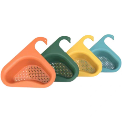 Qing Yue Sink swan drain blue traceless creative multi-functional dry and wet separation plastic washing tank, water filter basket, water rack thumbnail