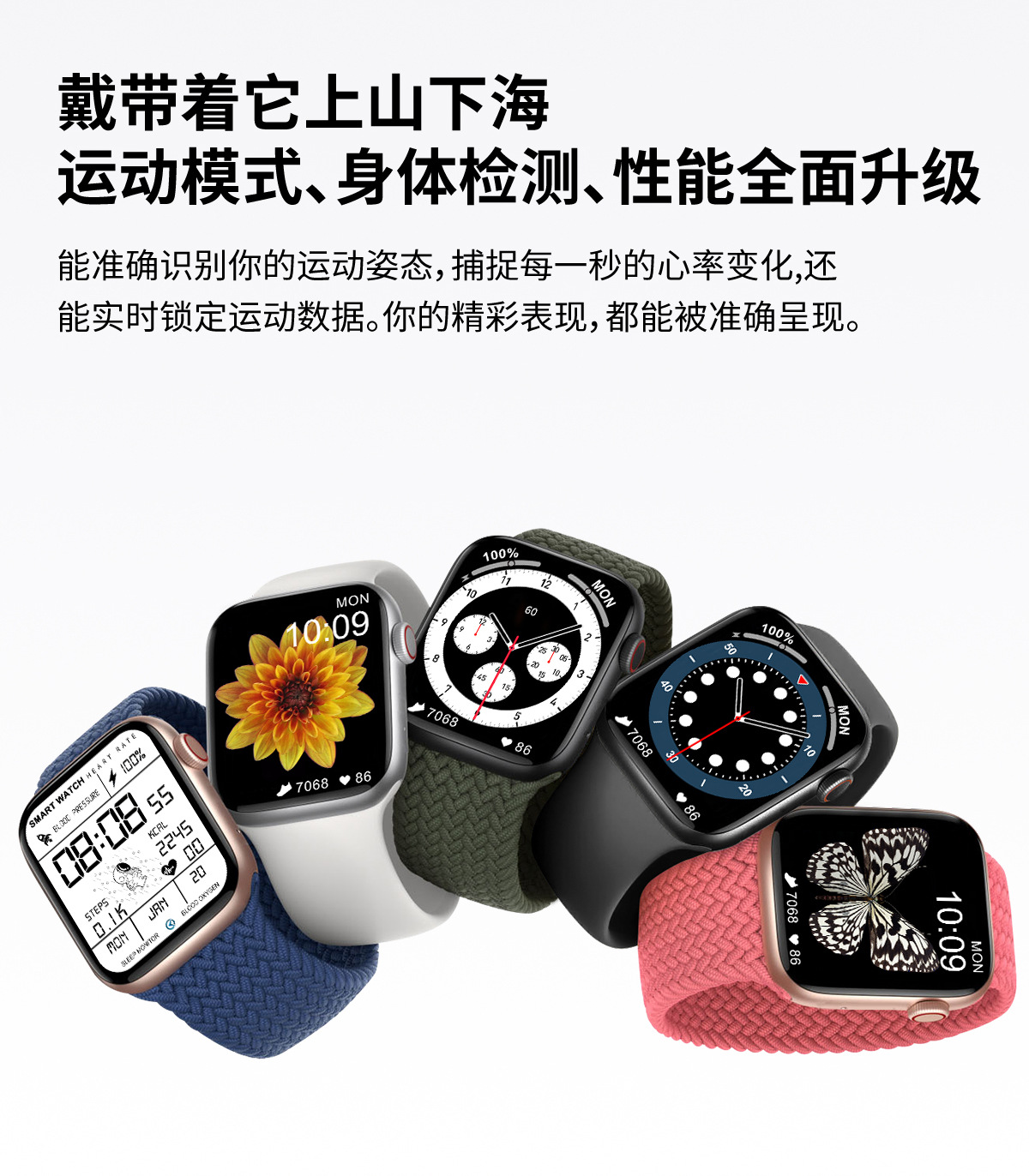 EZRA太空人smart watch智能手表 心率血压运动智能表蓝牙通话手环详情7