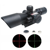 mil-dot reticle sight scope hunting riflescope 2.5-10 x 40E times zoom Laser illuminated tactical riflescope 20mm rail mount