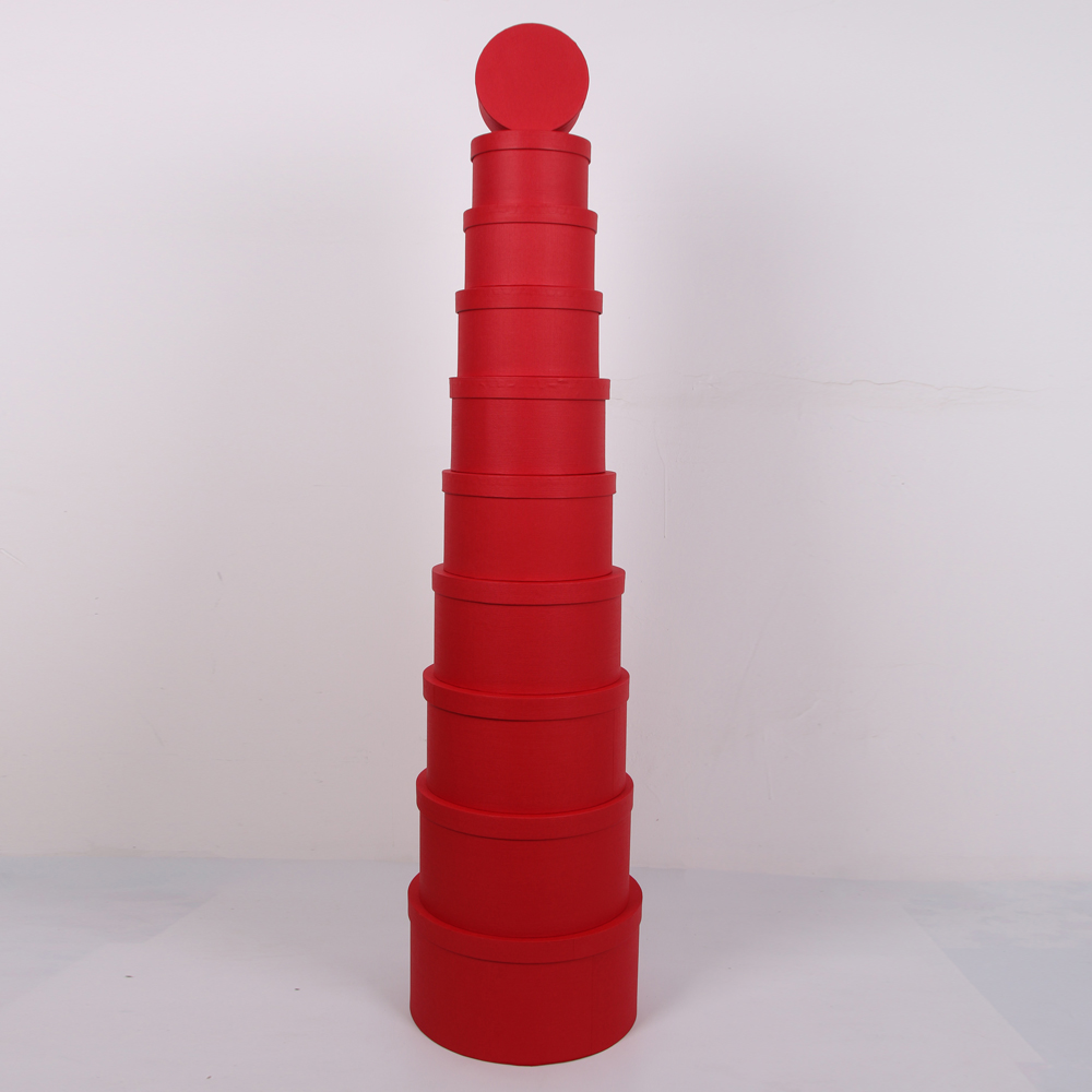 813# Shihao High-Grade Round 10-Piece Gift Box Manufacturers Direct Valentine's Day Gift Box Specification drawing