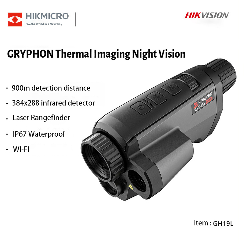 HIKMICRO Thermal Night Vision Camera GH19L Wi-Fi Hot Spot Tracking Bi-spectrum Image Fusion Laser Ranging Thermal Imaging