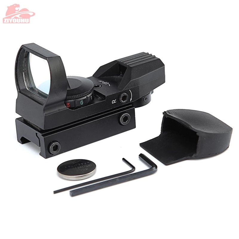 ZIYOUHU 11mm 20mm Holographic Sight Rifle Scope Hunting Optics Tactical Aiming Reticle Collimator Sight Reflex Red Green Dot