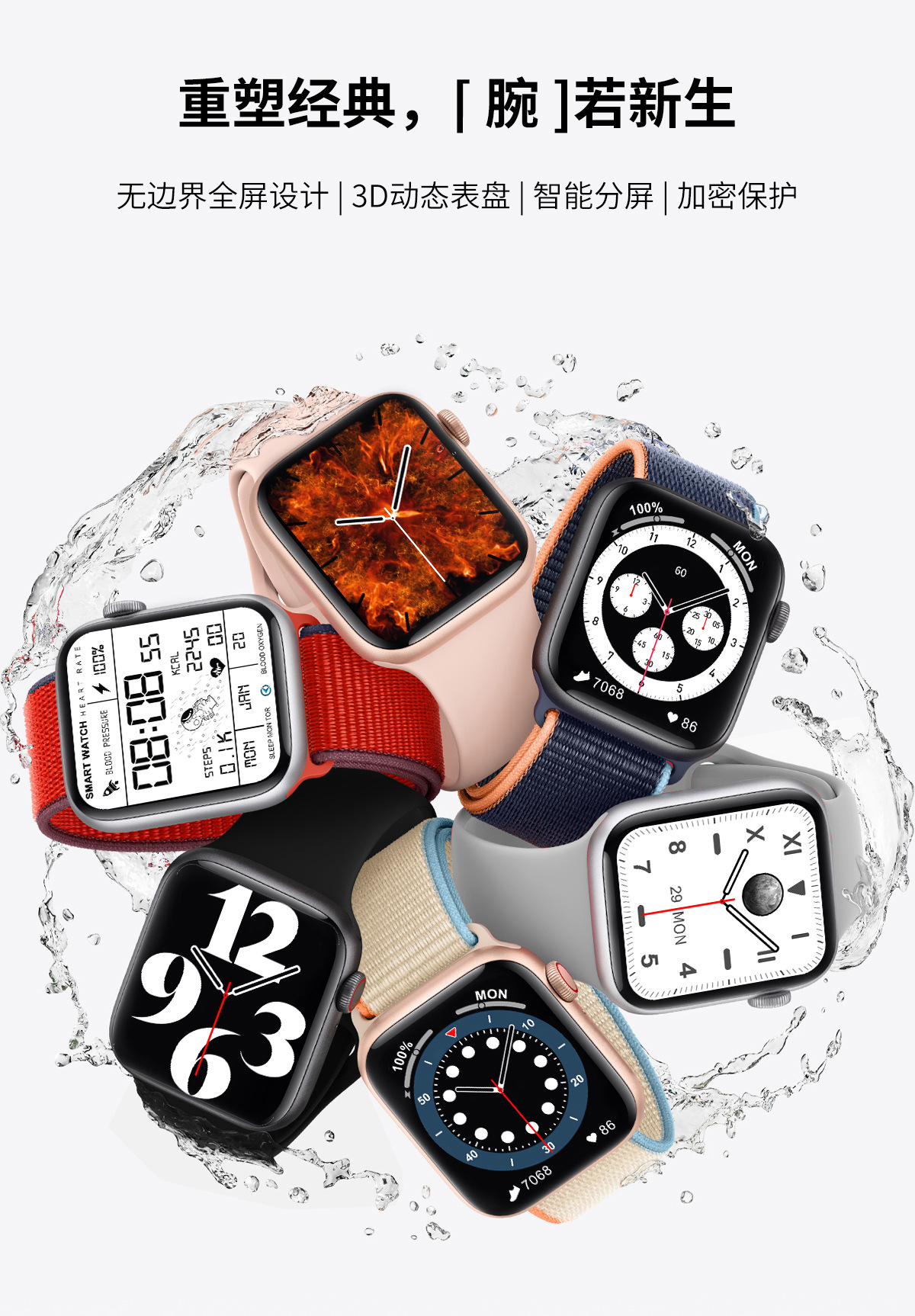 EZRA太空人smart watch智能手表 心率血压运动智能表蓝牙通话手环详情6