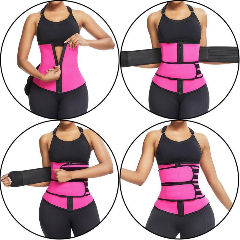 GUOSHUO Yoga Sports Waist Shaper Adjustable Abdominal Belt Girdle Specification drawing