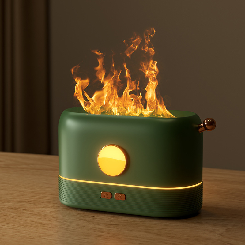 Usb fog volume night light desktop simulation flame humidifier