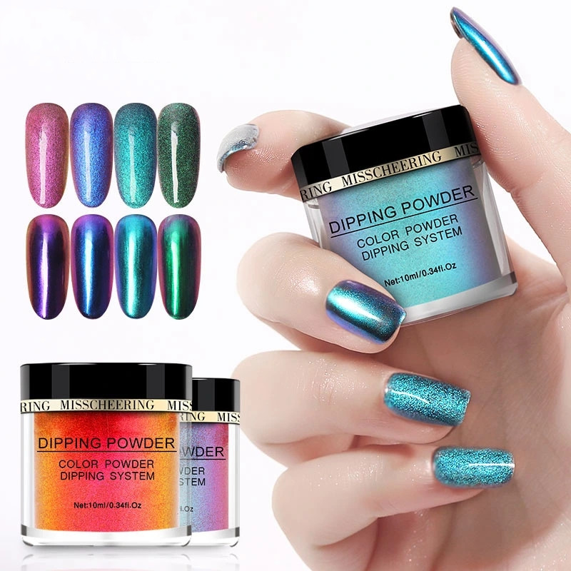 Step into nail soaking powder laser nail glitter Nail dipping powder dip powder