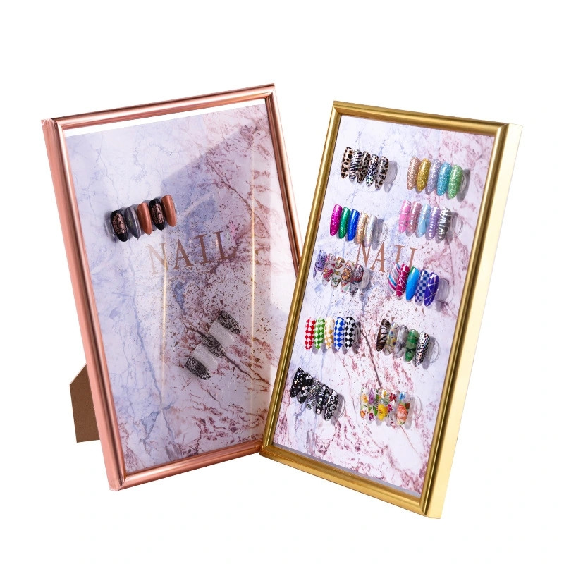 Nail display photo frame with magnetic magnet removable position nail shop finished Japanese display rack double-sided tape