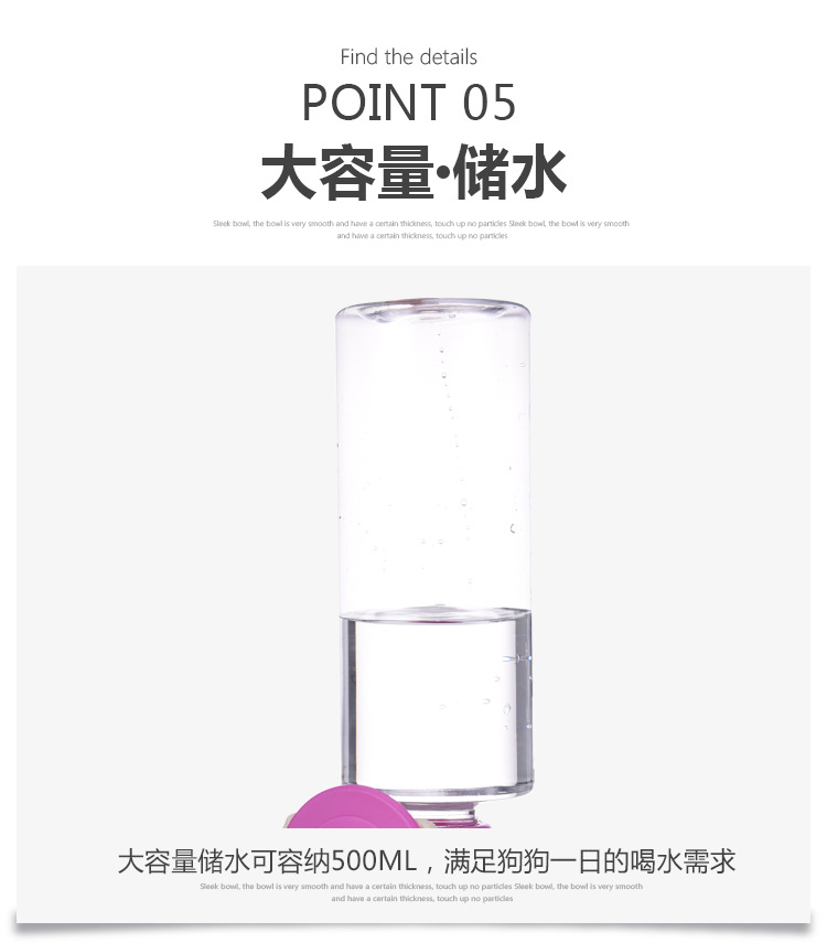New pet hanging single-outlet water dispenser, automatic water feeder, 500ml large-capacity water dispenser for cats and dogs pic 12