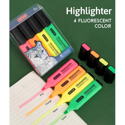 Chang Cheng ZP1290-4A/4B Highlighter Whiteboard Pen Flurescent/Macaron Color  thumbnail