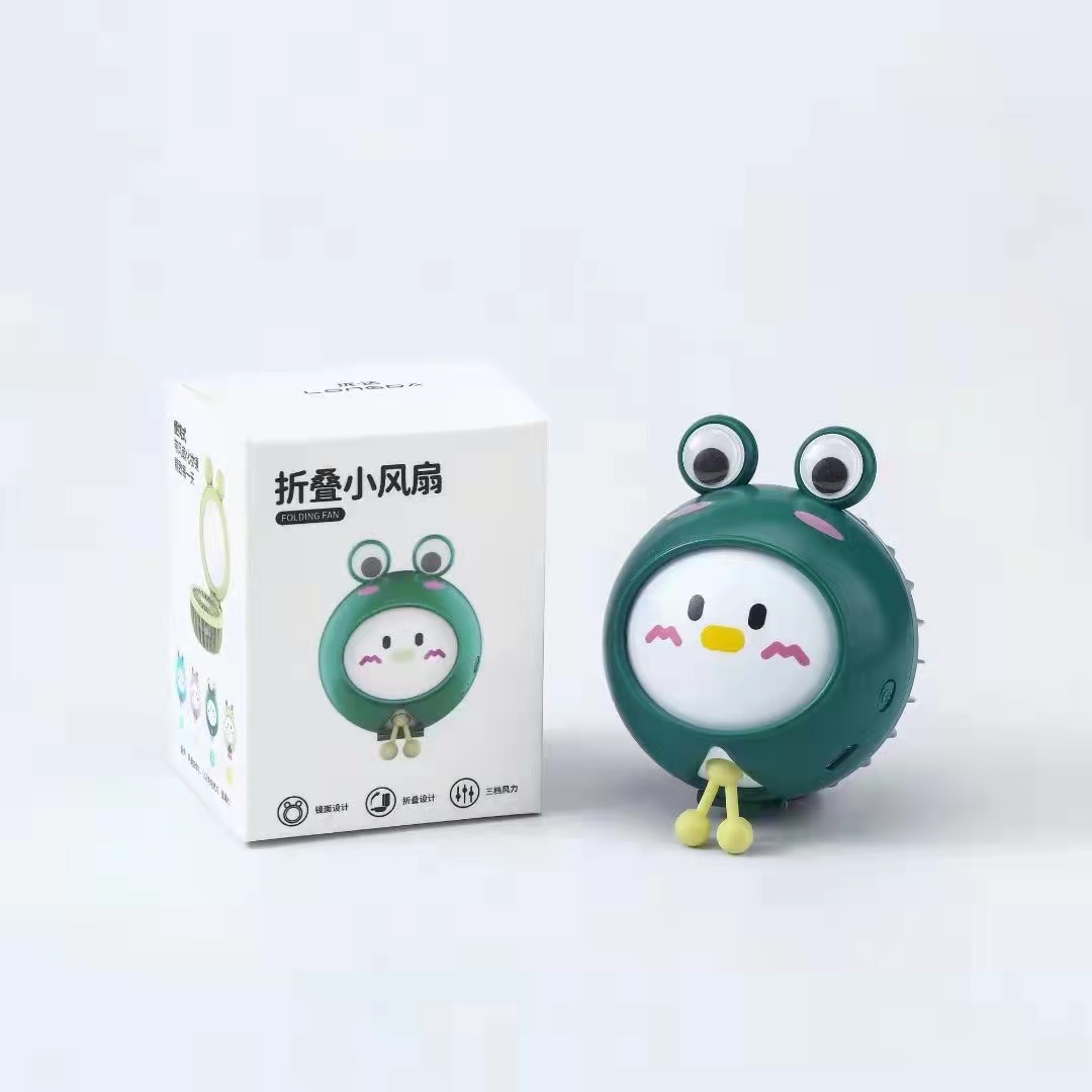 Ld-9059 Frog With Mirror Fan details Picture