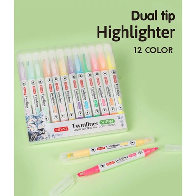 Chang Cheng ZP1199-12 Dual Tip Highlighter Whiteboard Pen	 thumbnail