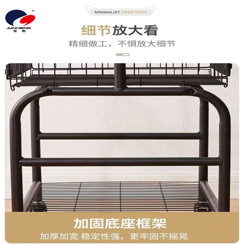 轻奢衣架落地式商场衣帽架大网篮收纳衣物架移动室内晾晒折叠衣架详情11