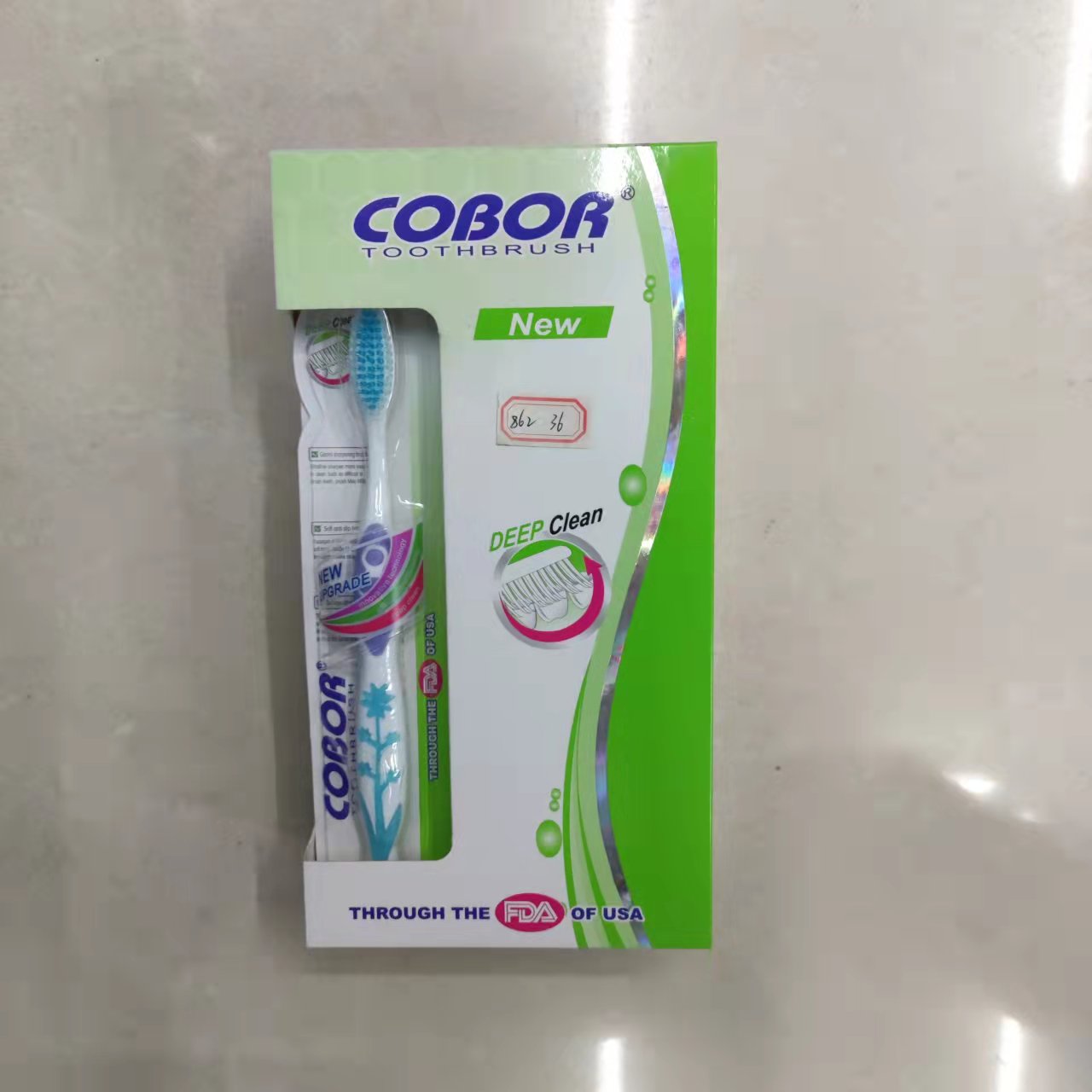 日用百货牙刷批发 可贝尔COBOR E862 外贸出口英文软毛牙刷详情4