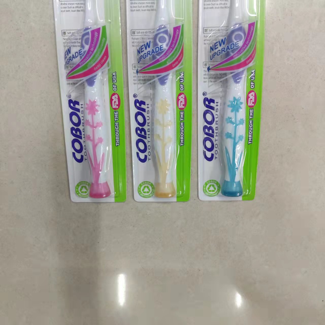 日用百货牙刷批发 可贝尔COBOR E862 外贸出口英文软毛牙刷详情8