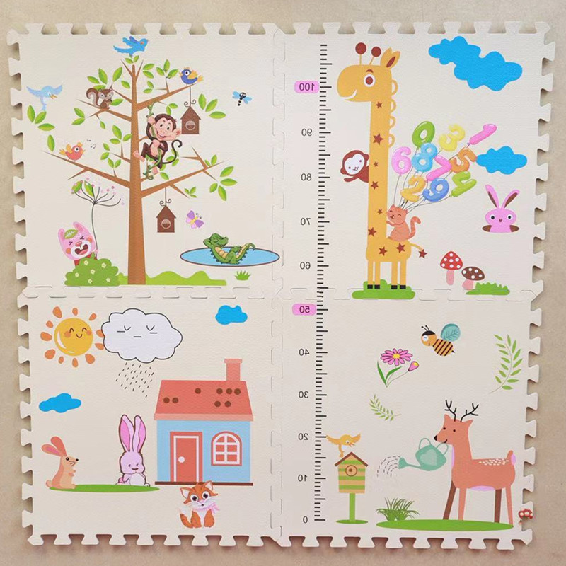 Children cartoon floor mat baby puzzle mat EVA baby play floor mat home bedroom mat crawl mat