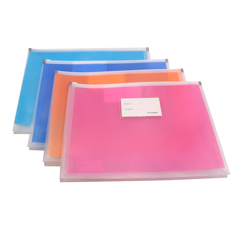 TRANBO C345 A4 Size File Bag Envelope PP Folder