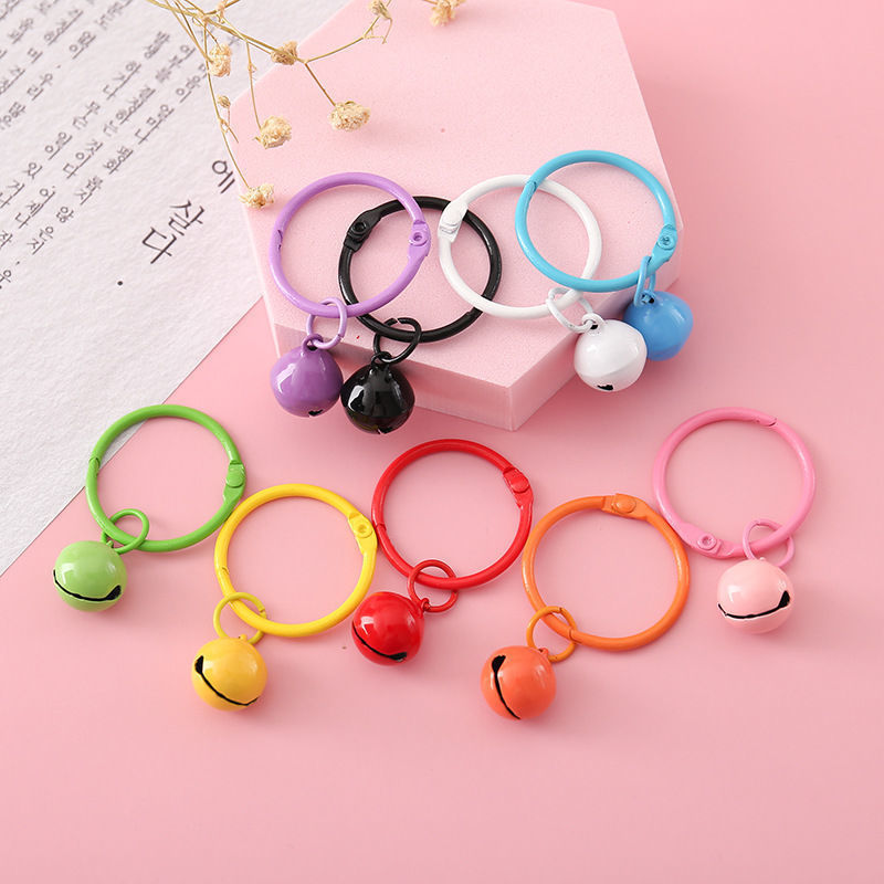 Blue Goose jewelry Creative candy color keychain paint hanging bell series 10