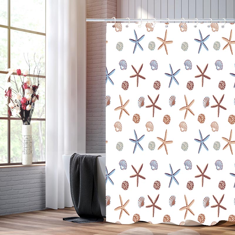 Pe Waterproof And Mildew Resistant Detachable Bathroom Shower Curtain Bathroom Bathtub Divider Shower Curtain Curtain