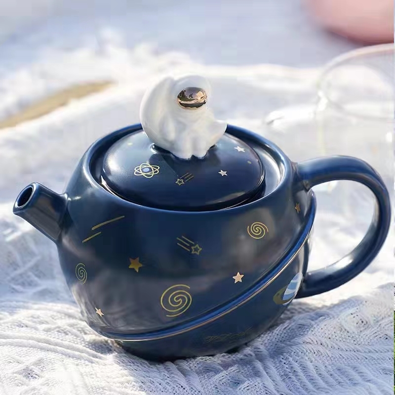 Astronaut Gap Set Star Cup Star Ceramic Teapot Star Cup Lovers Coffee Cup Gift Box Set Zhuochia 0133 Item Picture