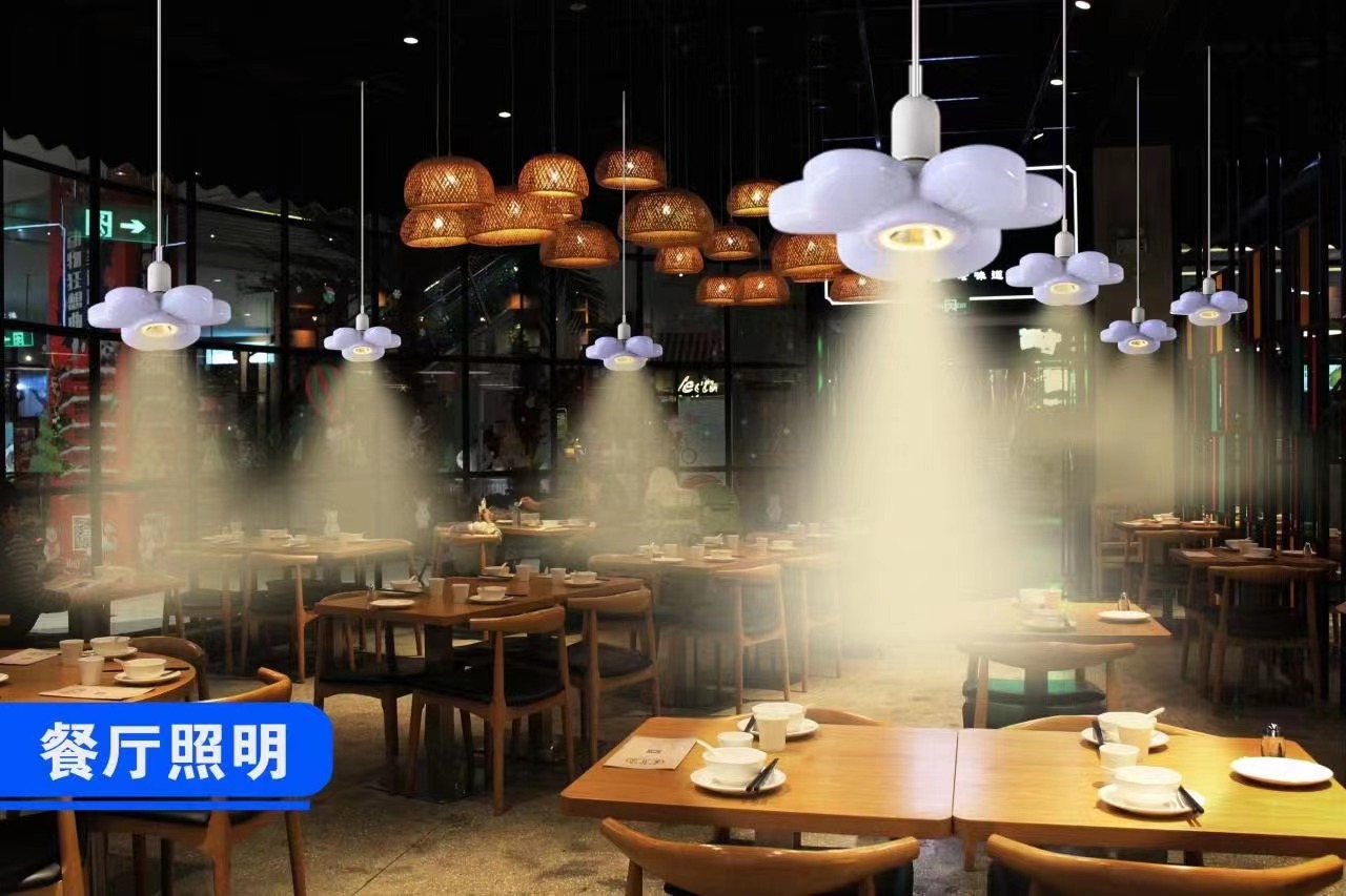 Detachable lamp head heart-shaped flying saucer lamp -80W white/warm light color pic 2