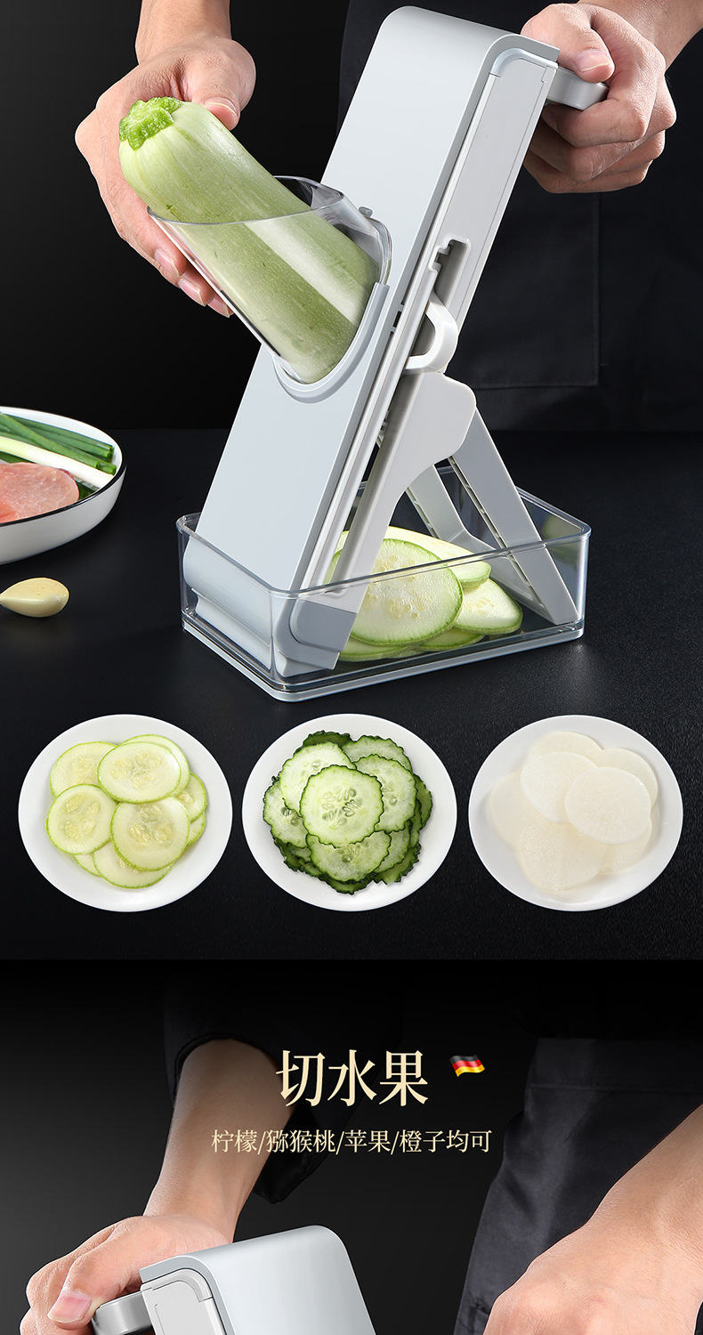 新款切菜神器厨房手摇切菜器杠杆柠檬切片器切丝器刨丝器切肉机详情8