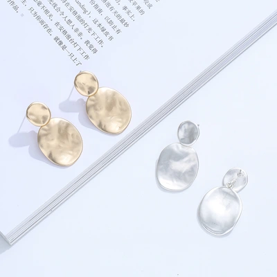 Tong Ling atmospheric exaggerated earrings fashion personality geometric versatile long earpiece manufacturers direct sales thumbnail