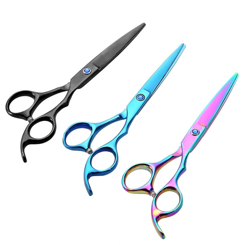 6 "color hair thinning scissors salon hair scissors flat scissors teeth scissors bangs hair salon home hair scissors