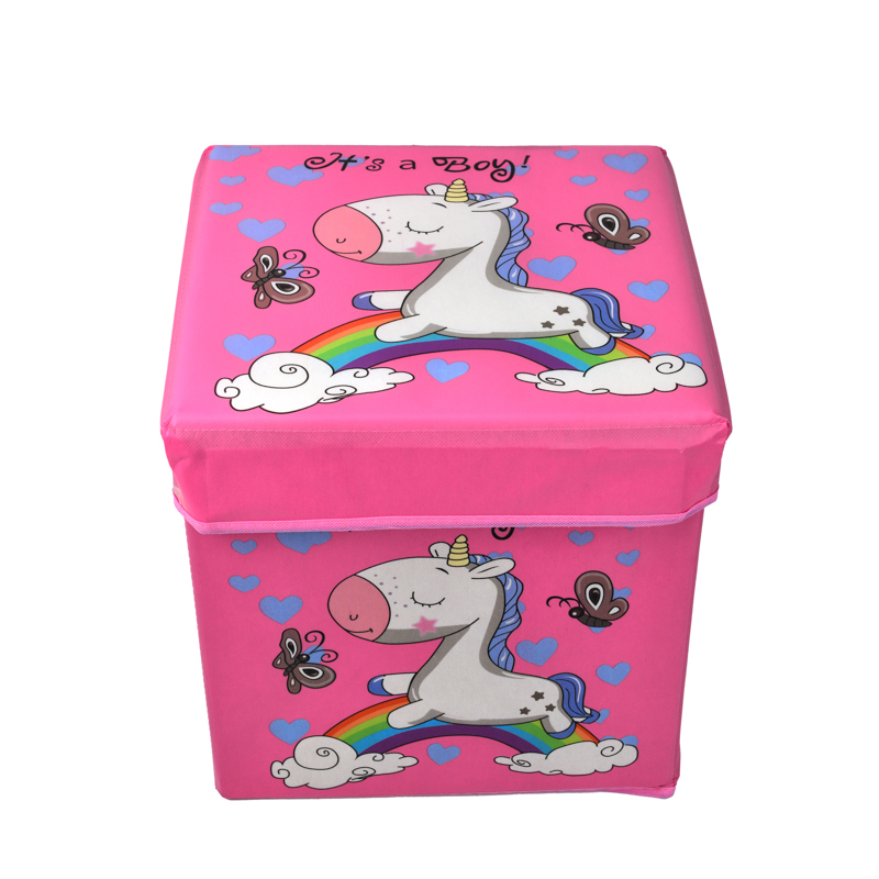 CHAOZHI non-woven fabrics folding storage seat box ottoman