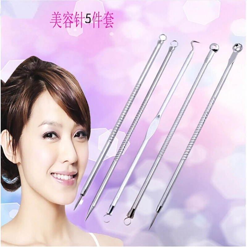 Stainless steel acne needle extrusion acne needle acne needle acne needle acne needle beauty needle 5 sets wholesale