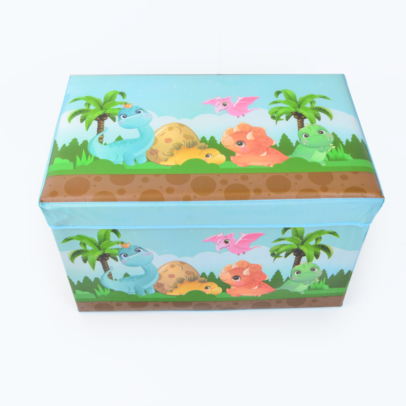 CHAOZHI Storage Baskets in Linen Organizer box with Lids Handles thumbnail