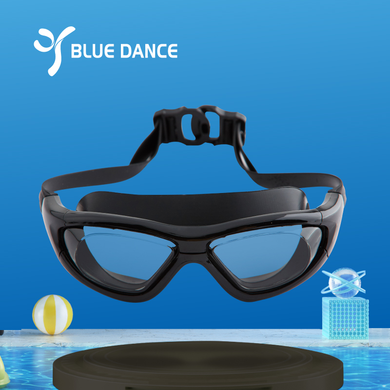 Blue Dance swimming equipment Adult anti-fog HD male and female eye protection swimming glasses full figure