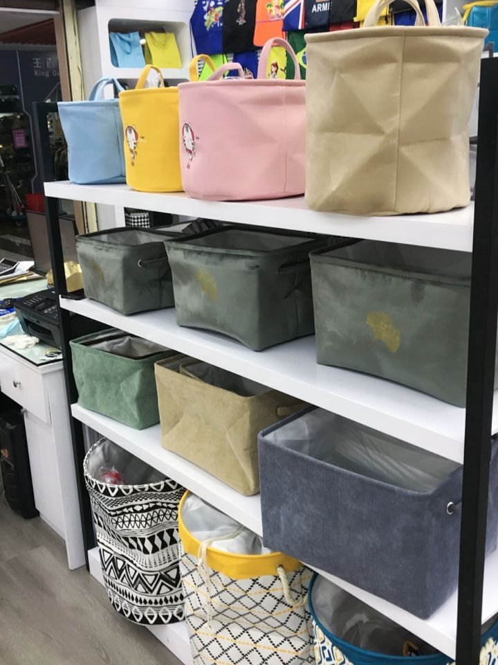 棉麻束口收纳圆桶，收纳场景，书房，客厅，阳台，卧室，棉麻材质+全棉内衬详情7