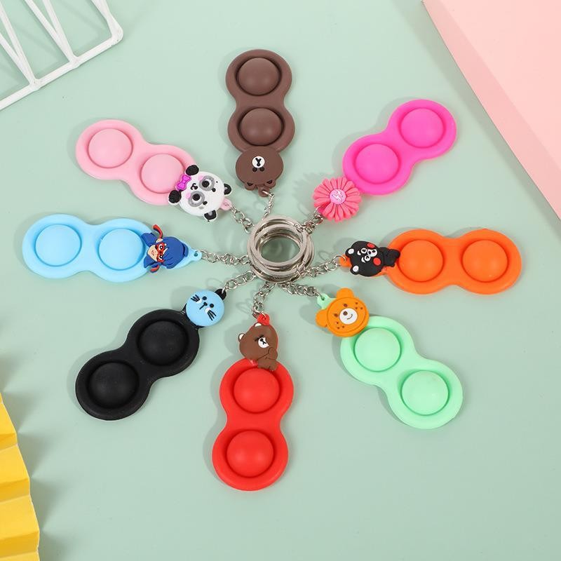 Finger Bubble le silica gel, rat killer key chain decompression puzzle toy