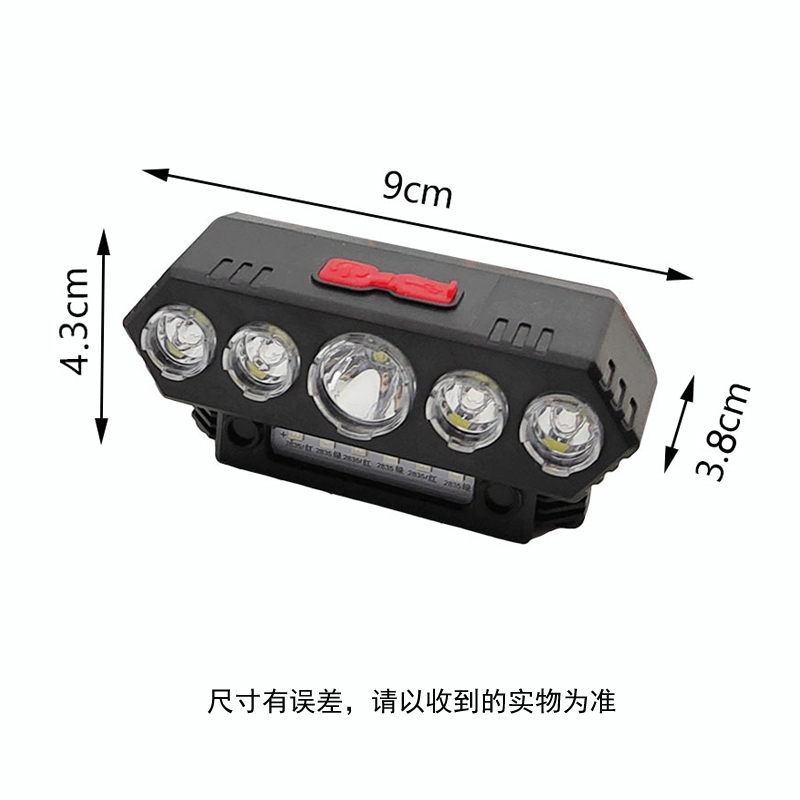 骑行头灯/充电头灯/塑料头灯细节图