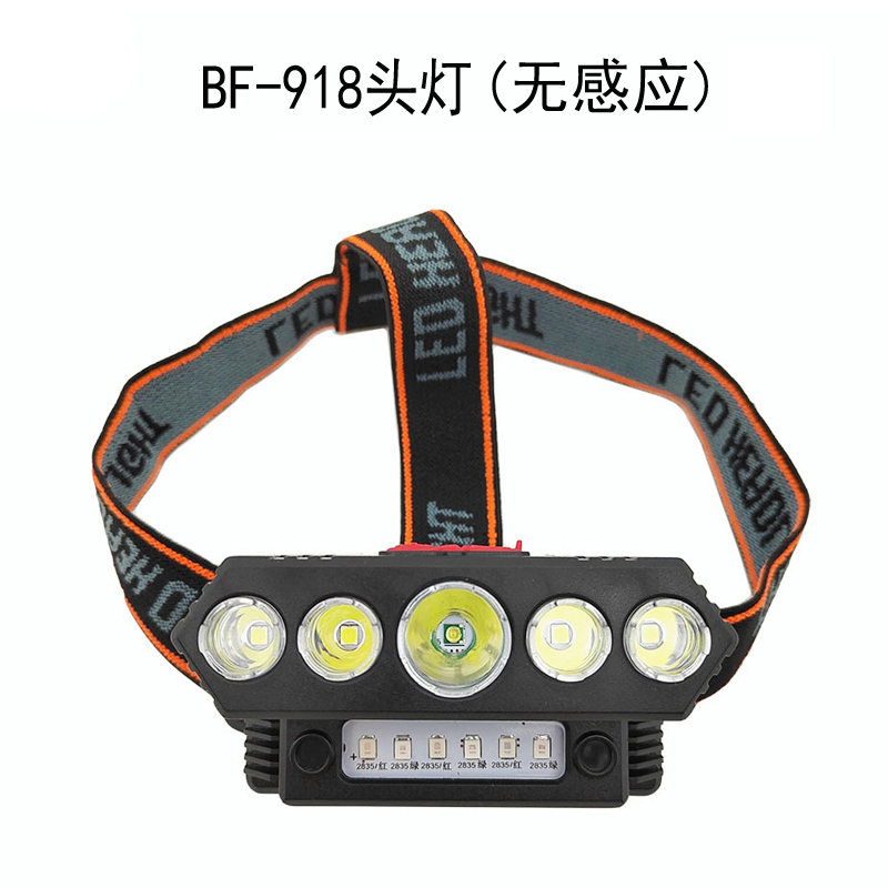 BF-918 Headlight Plastic USB charging headlight Cycling headlight Outdoor camping light Mining maintenance headlight camping light Fishing light