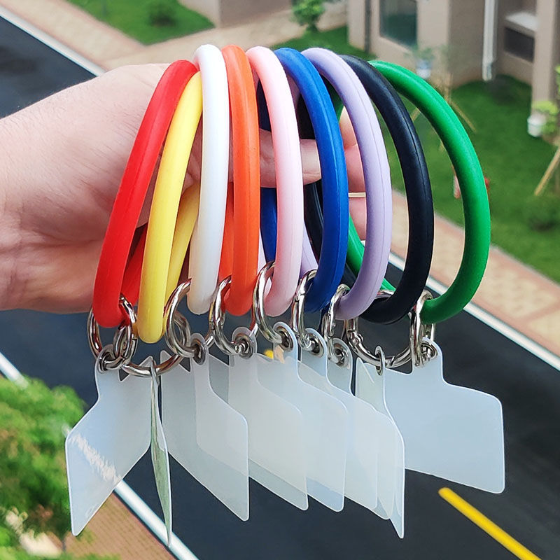 Silicone phone case clip, keychain, wrist strap, anti-loss hanging ring, outdoor hanging decoration, silicone keychain, non-drilling lanyard pic 8