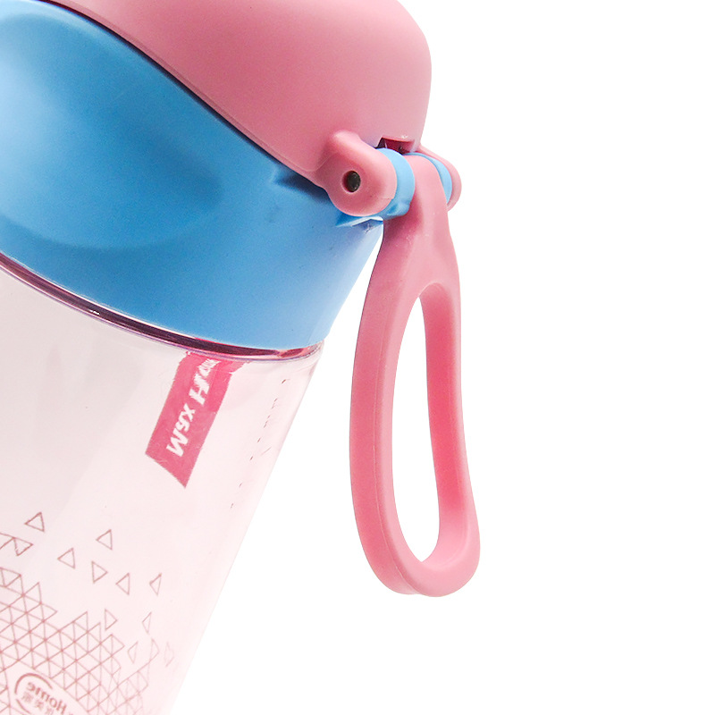 750ml Creative Gift 5402 plastic water bottle with spring cap water bottle Specification drawing