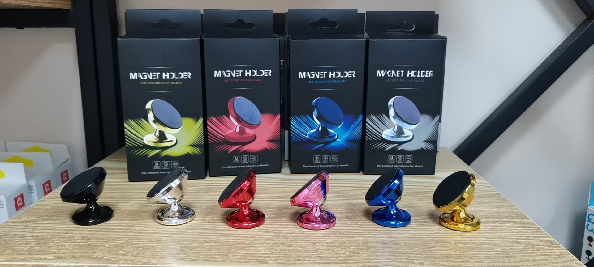 车载粘贴式仪表台磁力导航支架详情3