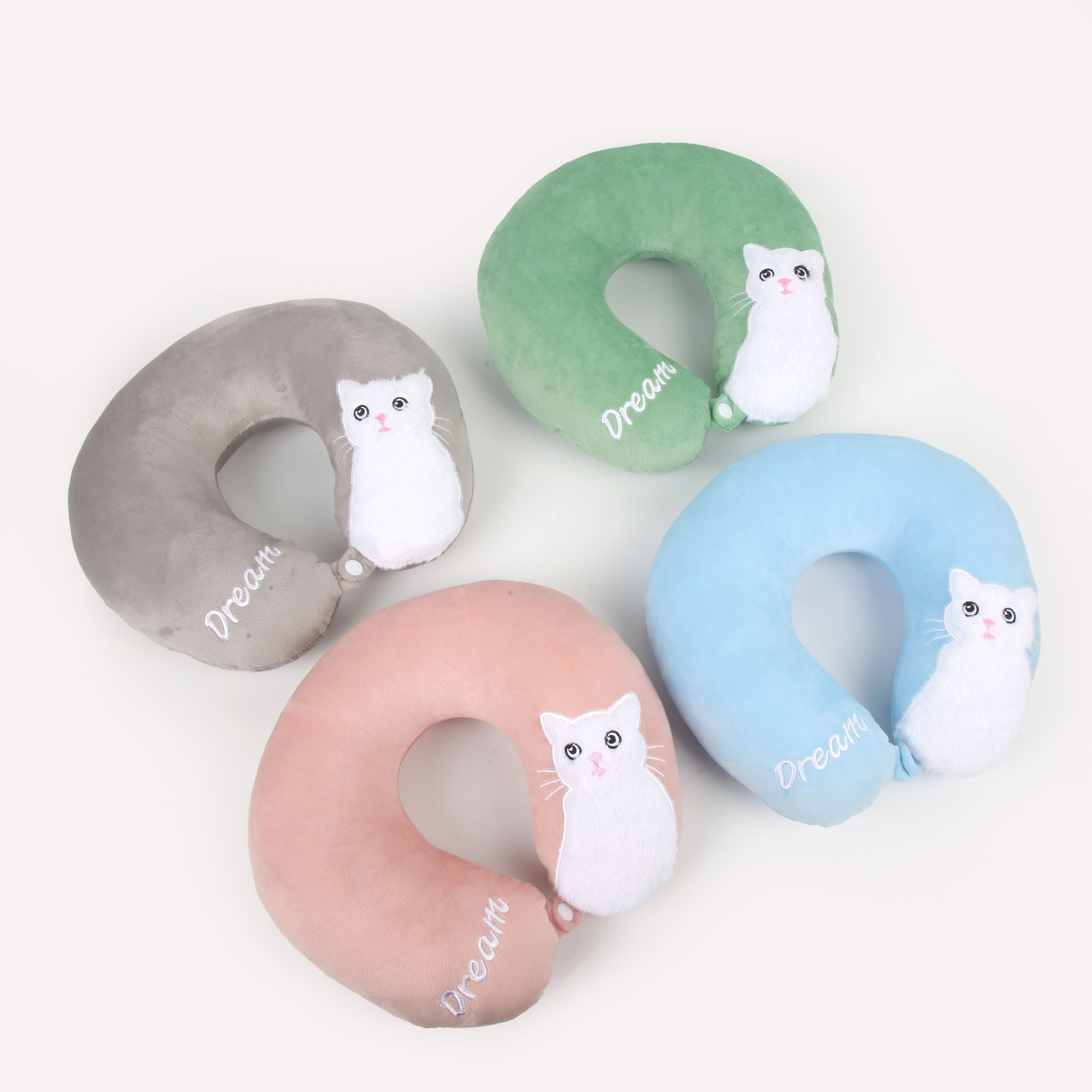 U neck pillow u travel pillow U kitten design thumbnail