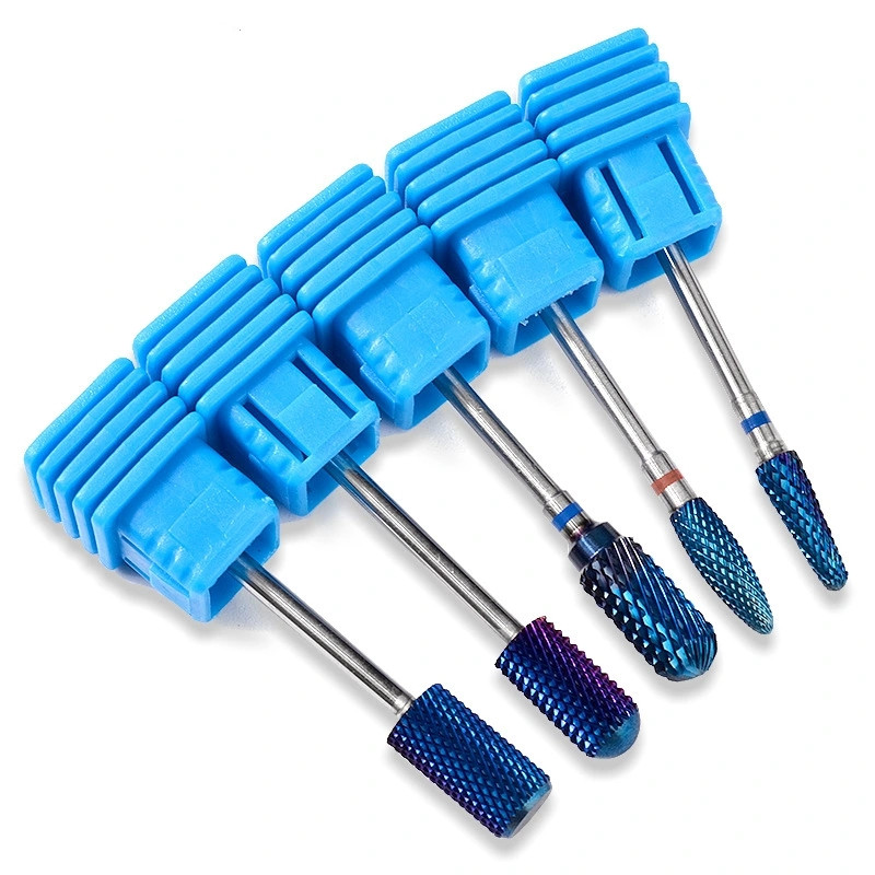 Nail tungsten steel alloy grinding head tungsten steel plating color grinding machine accessories