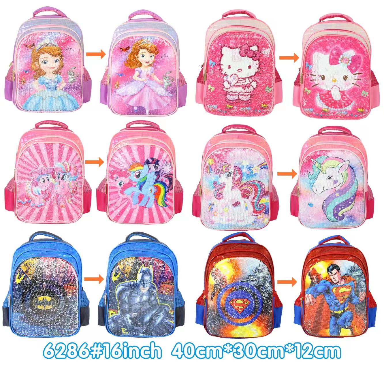 Children's Cartoon Glitter Nantong Girls' Backpack