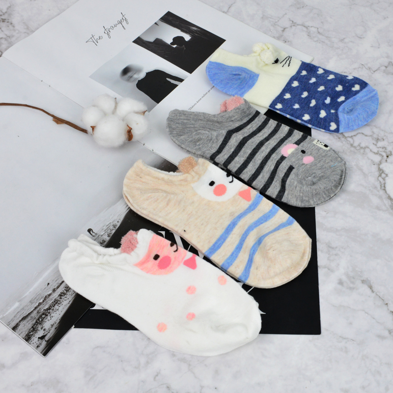 QIANQIANZU cartoon boy cotton baby anti slip kids in stock infant socks thumbnail