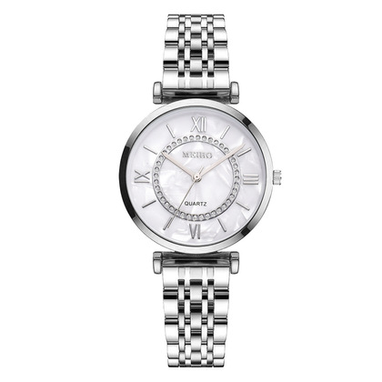 Xiaoxiangjia watch bag fashionable temperament simple watch classic dial alloy steel strap women's watch