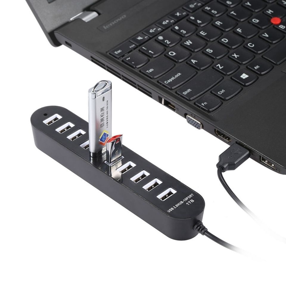 USB2.0 expansion conversion 10-port multi-functional computer external HUB hub splitter output laptop keyboard mouse USB various power sources Specification image