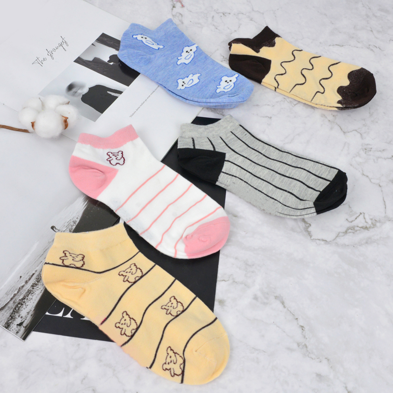 QIANQIANZU Comfort Custom Ankle Athletic Sport Socks Breathable Low Cut Mens