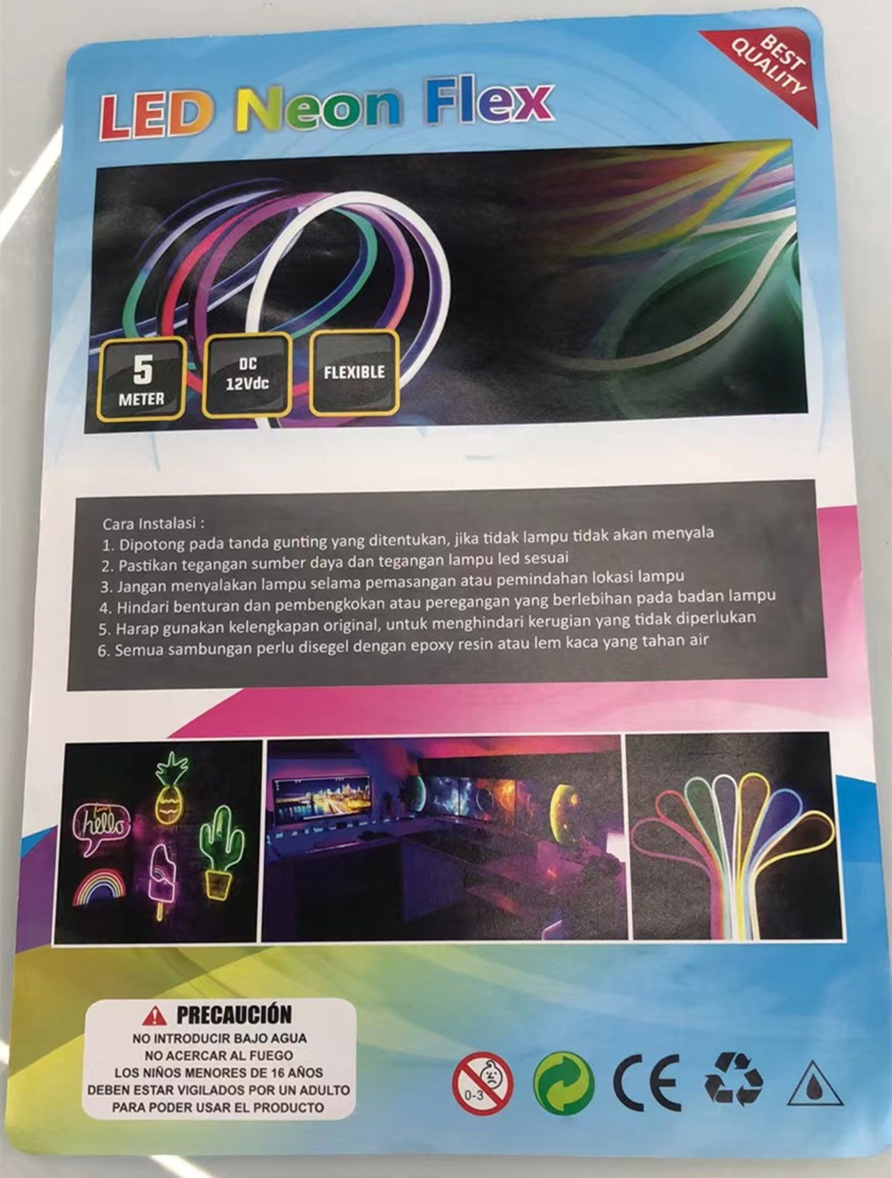 LED柔性灯带足五米套装防水软胶五米灯带 低压灯带LED灯带套装详情10