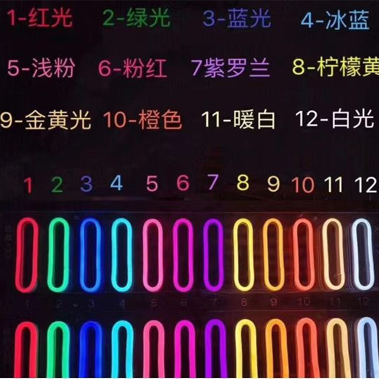 LED柔性灯带足五米套装防水软胶五米灯带 低压灯带LED灯带套装详情4