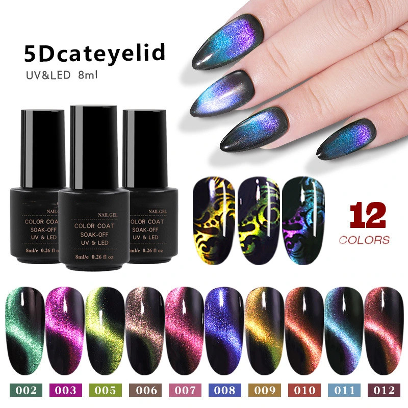Barbie Phantom Galaxy 9D cat eye glue two-headed magnet cat eye glue two-color glue cross-border