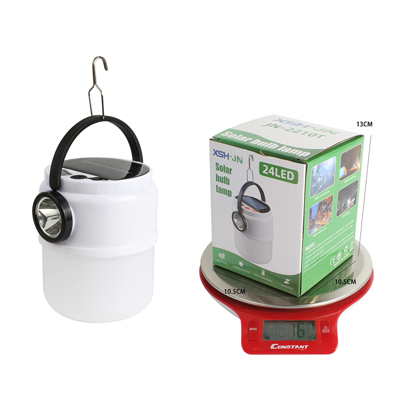 Solar-powered charging camping lamp, solar dual-source LED tent lamp, outdoor multi-functional camping lamp Specification image