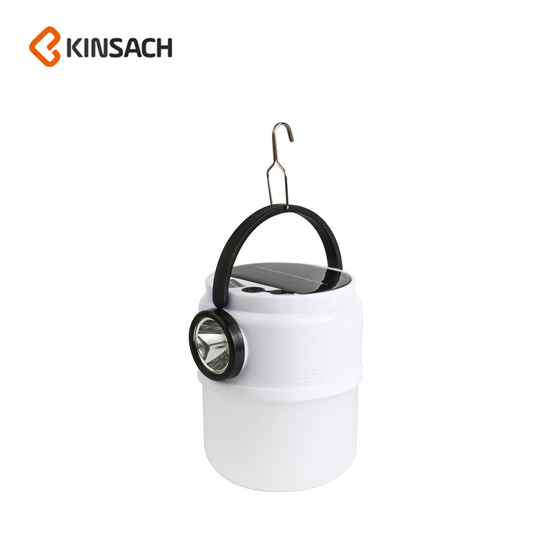 Solar-powered charging camping lamp, solar dual-source LED tent lamp, outdoor multi-functional camping lamp